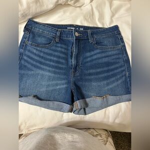 Old Navy Blue Denim Cuffed Jean Shorts